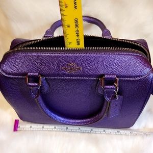 New purple coach satchel